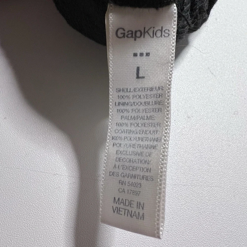 Gap Kids L Yellow Gray Fleece Winter Mittens‎ Fingerless Gloves